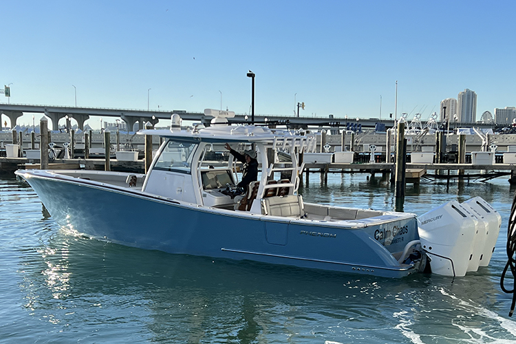 Cover image for the post Phenom 37 Delivered to Narragansett, RI: Custom Faux Teak and Advanced Features