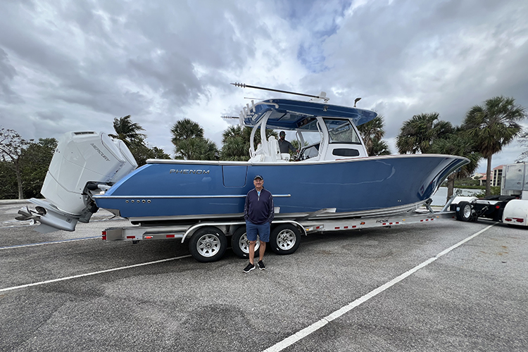 Cover image for the post Phenom 37 Delivered to Tequesta, FL: Elegant Custom Silver Lake Blue